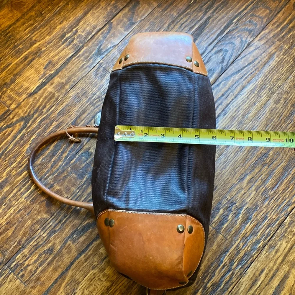 WILL LEATHER GOODS Canvas & Leather Overnighter/Briefcase/Laptop Bag